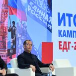 Дмитрий Медведев: «Единая Россия» обеспечила своей фракции конституционное большинство в Госдуме