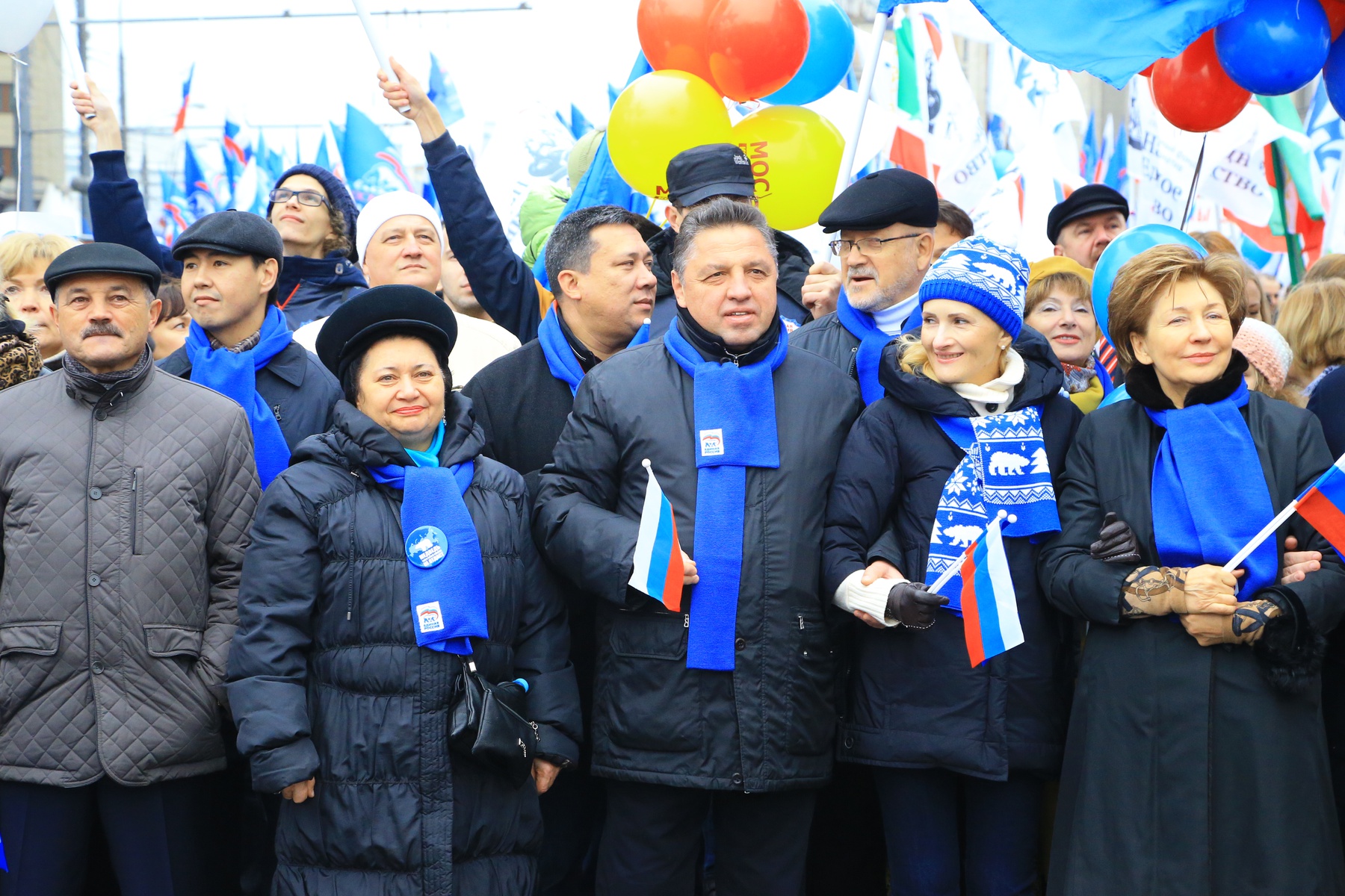 Шествие и митинг «Мы едины» в честь Дня народного единства в Москве