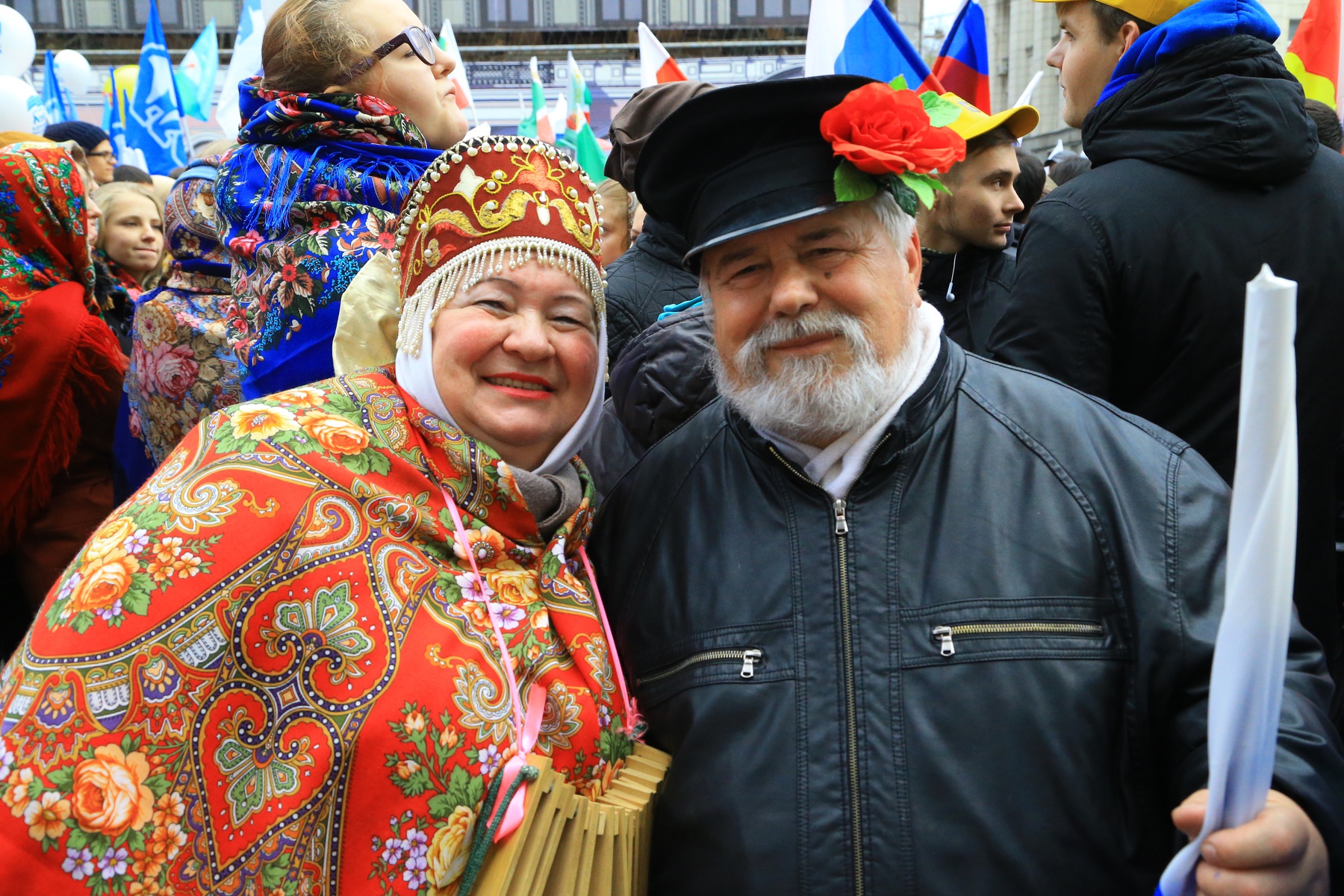 Шествие и митинг «Мы едины» в честь Дня народного единства в Москве