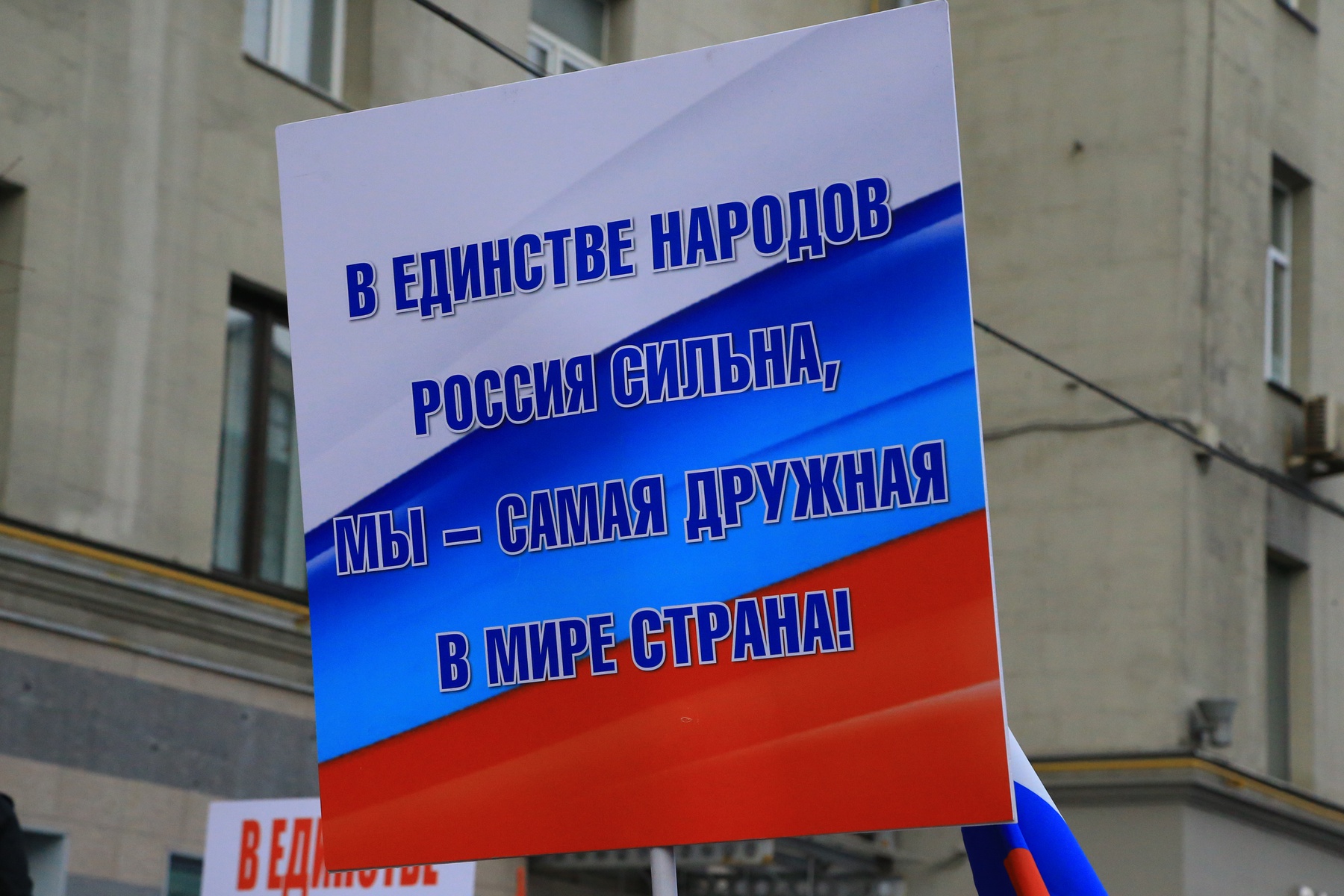 Шествие и митинг «Мы едины» в честь Дня народного единства в Москве