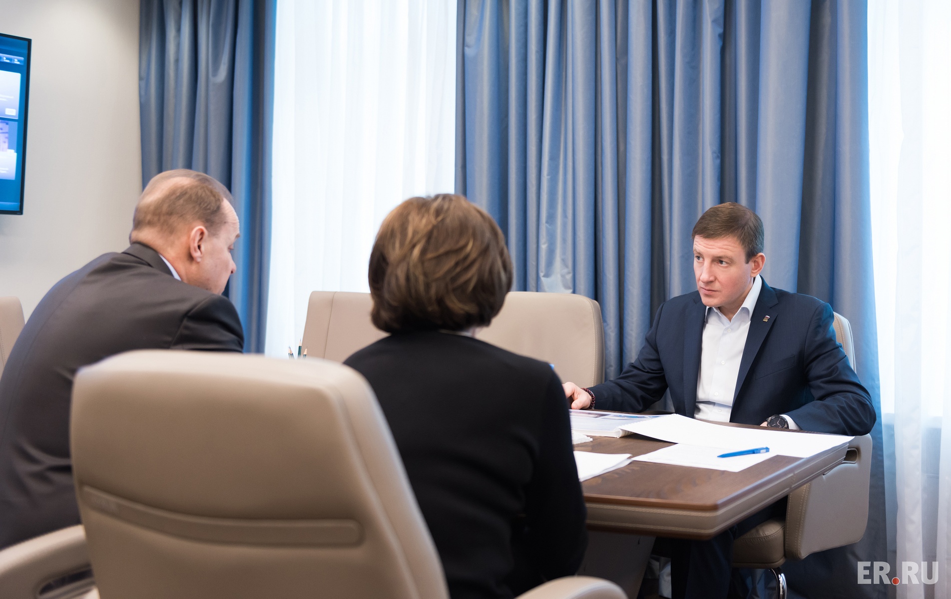  Встреча секретаря Генсовета Партии Андрея Турчака с координатором федерального партпроекта «Детский спорт» Ириной Родниной