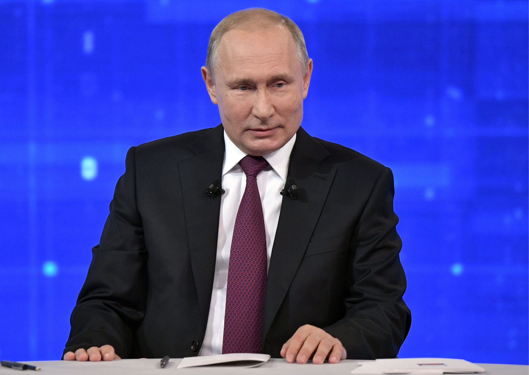 Ежегодная специальная программа «Прямая линия с Владимиром Путиным». Алексей Никольский/РИА Новости