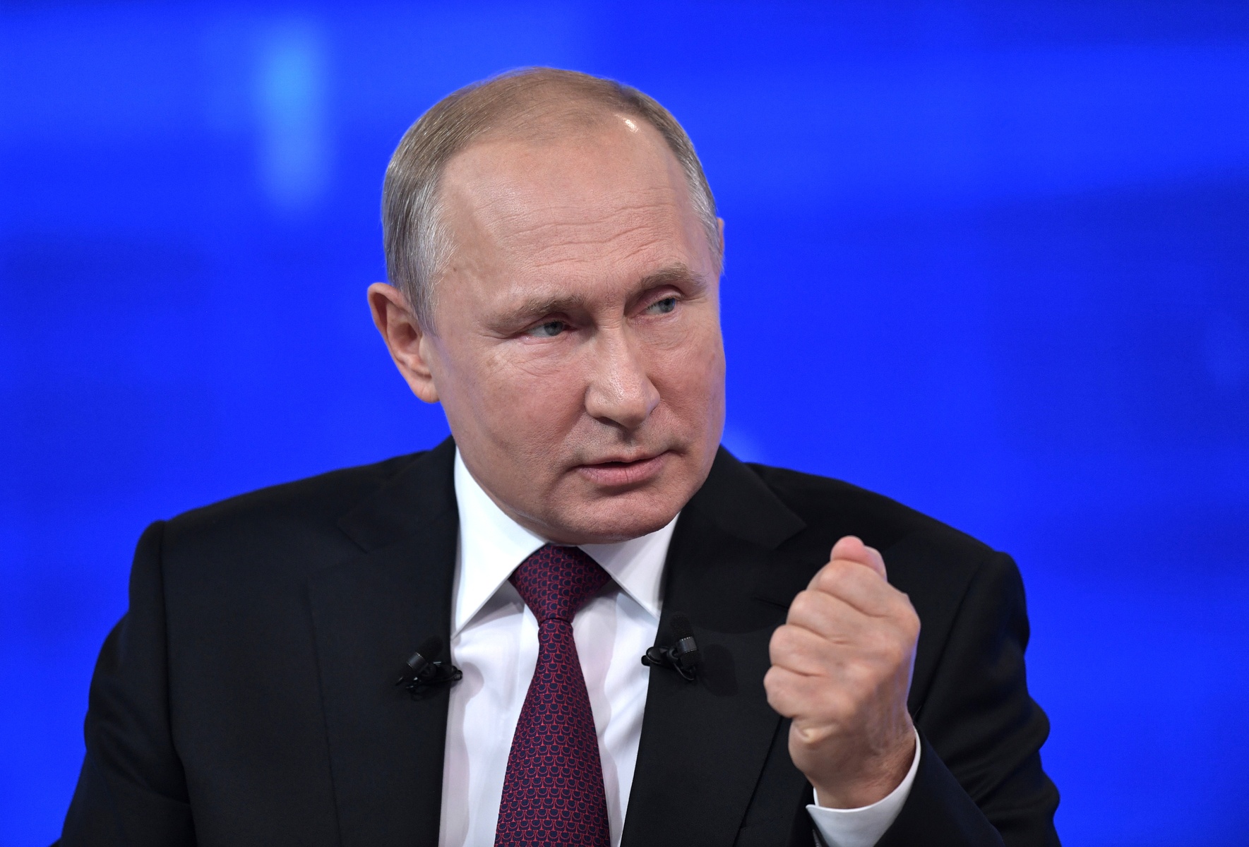  Ежегодная специальная программа «Прямая линия с Владимиром Путиным». Фото: Алексей Никольский/РИА Новости