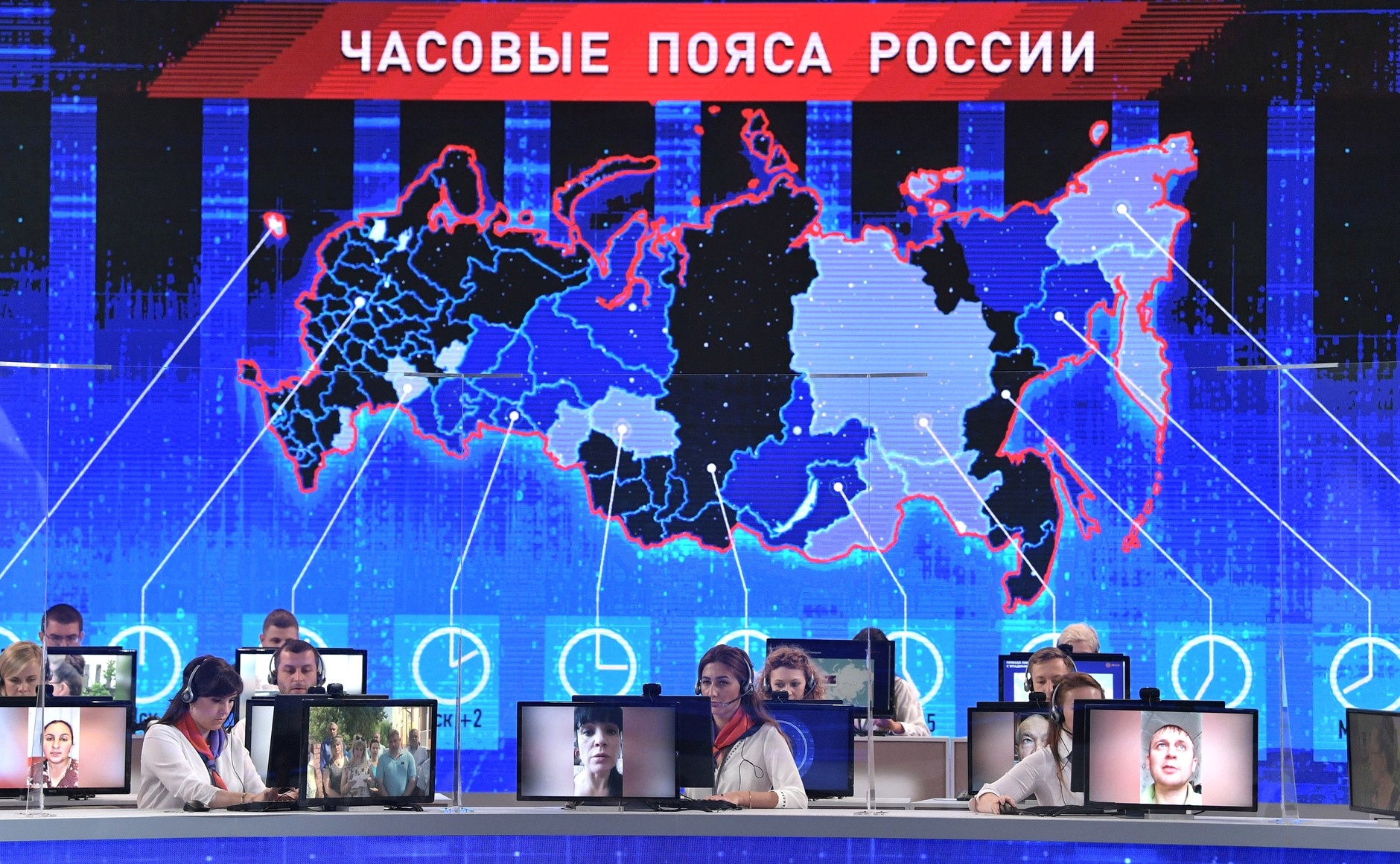  Ежегодная специальная программа «Прямая линия с Владимиром Путиным». Фото: kremlin.ru