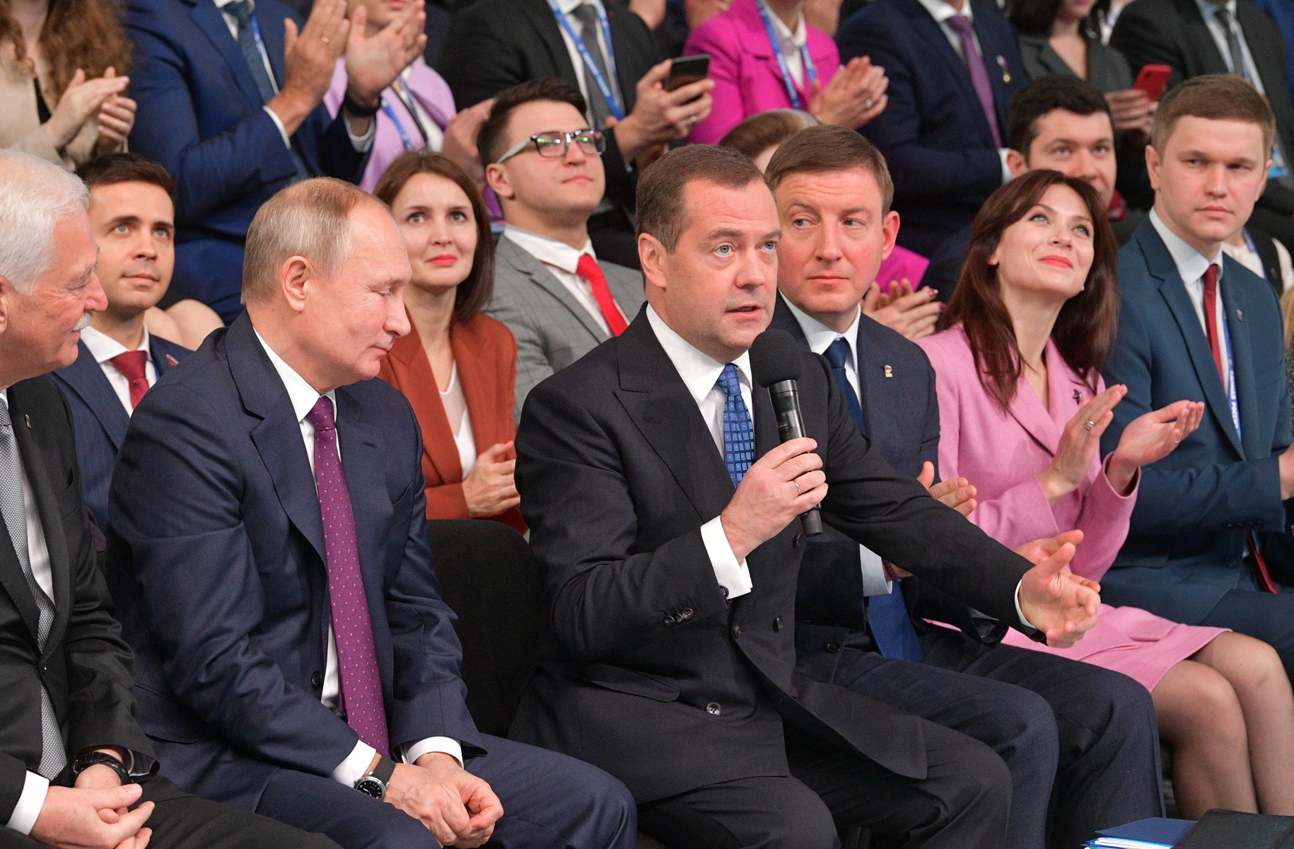  Пленарное заседание XIX Съезда партии «Единая Россия». Фото: Александр Астафьев/РИА Новости