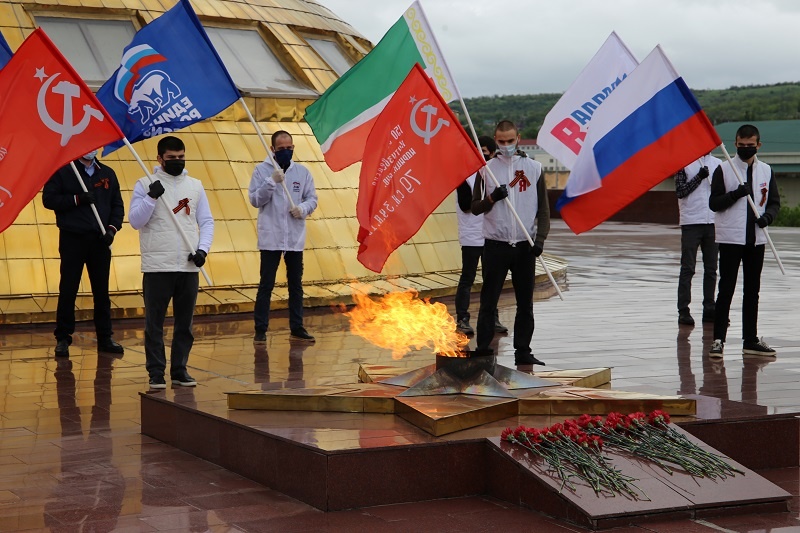Празднование Дня Победы в городах России. Чеченская Республика